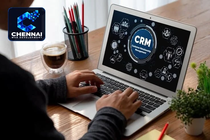 CRM software service illustration