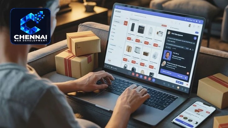 eCommerce development service illustration