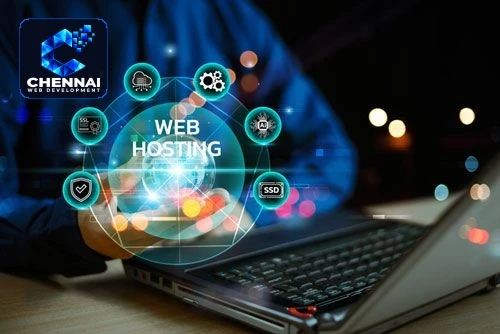 Domain and web hosting service illustration