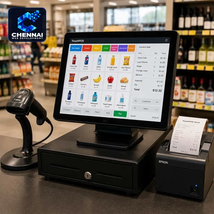 POS software development service illustration