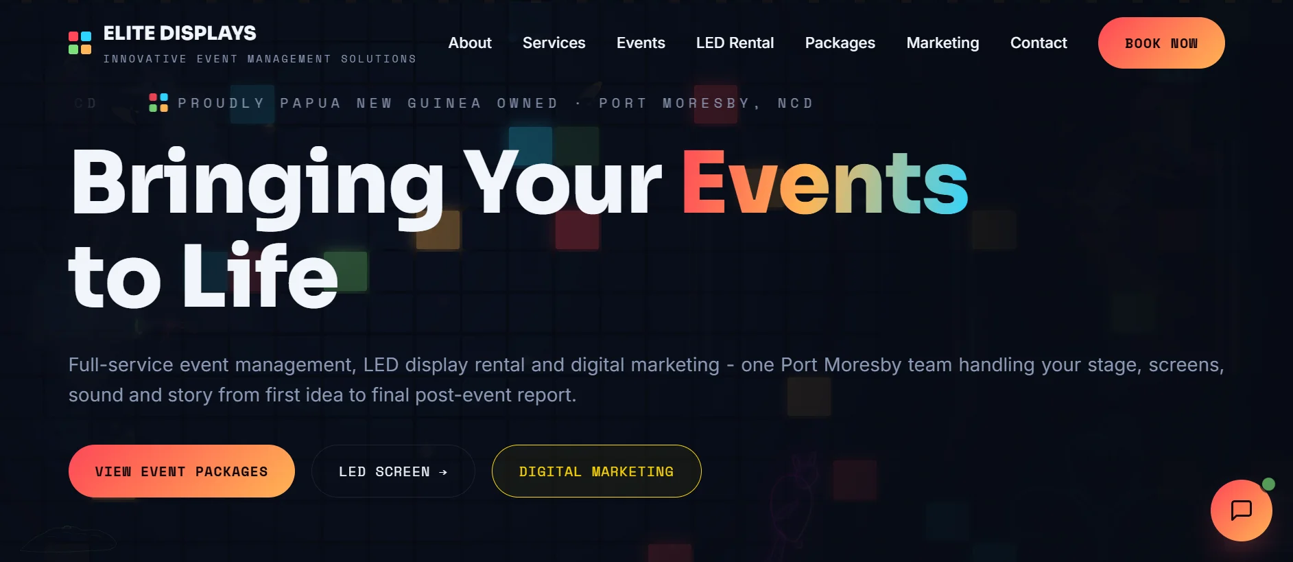 Web design and development portfolio project